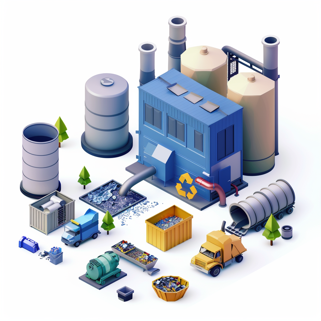 ANH International_3d_isometric_icon_for_waste_disposal_system